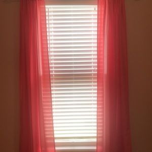 Pink curtains (Target)
